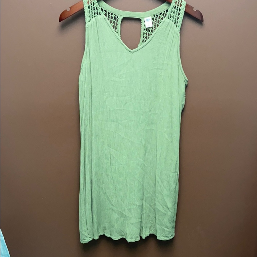 Olive green Old Navy sleeveless dress